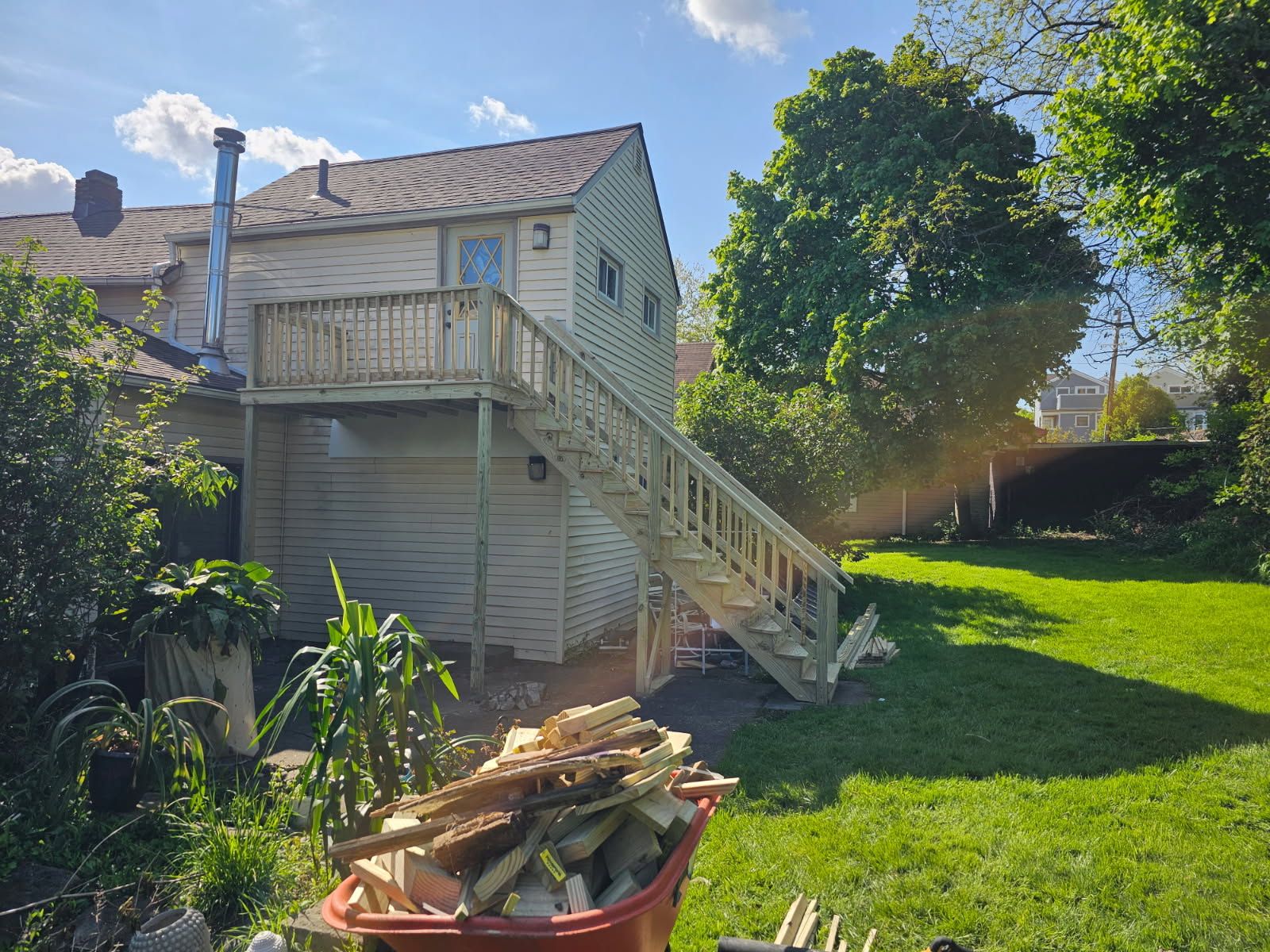 Second Story Deck Entry After